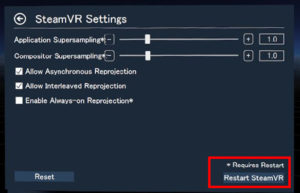 openvr advanced settings playspace mover not working